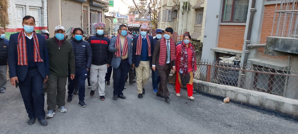 नगर विकास आयोजनाले अलपत्र पारेको मैजुबहाल चक्रपथ कालोपत्रे 