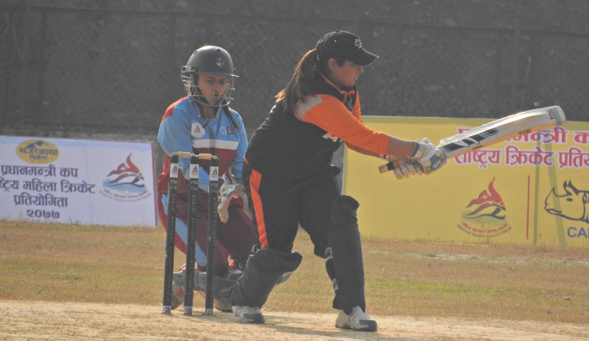 प्रधानमन्त्री कप महिला क्रिकेट सहज जितसहित एपीएफ समूह ‘ए’ को विजेता