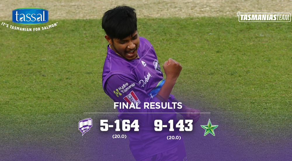 सन्दीपको दुई विकेटको मद्दतमा होबार्ट विजयी