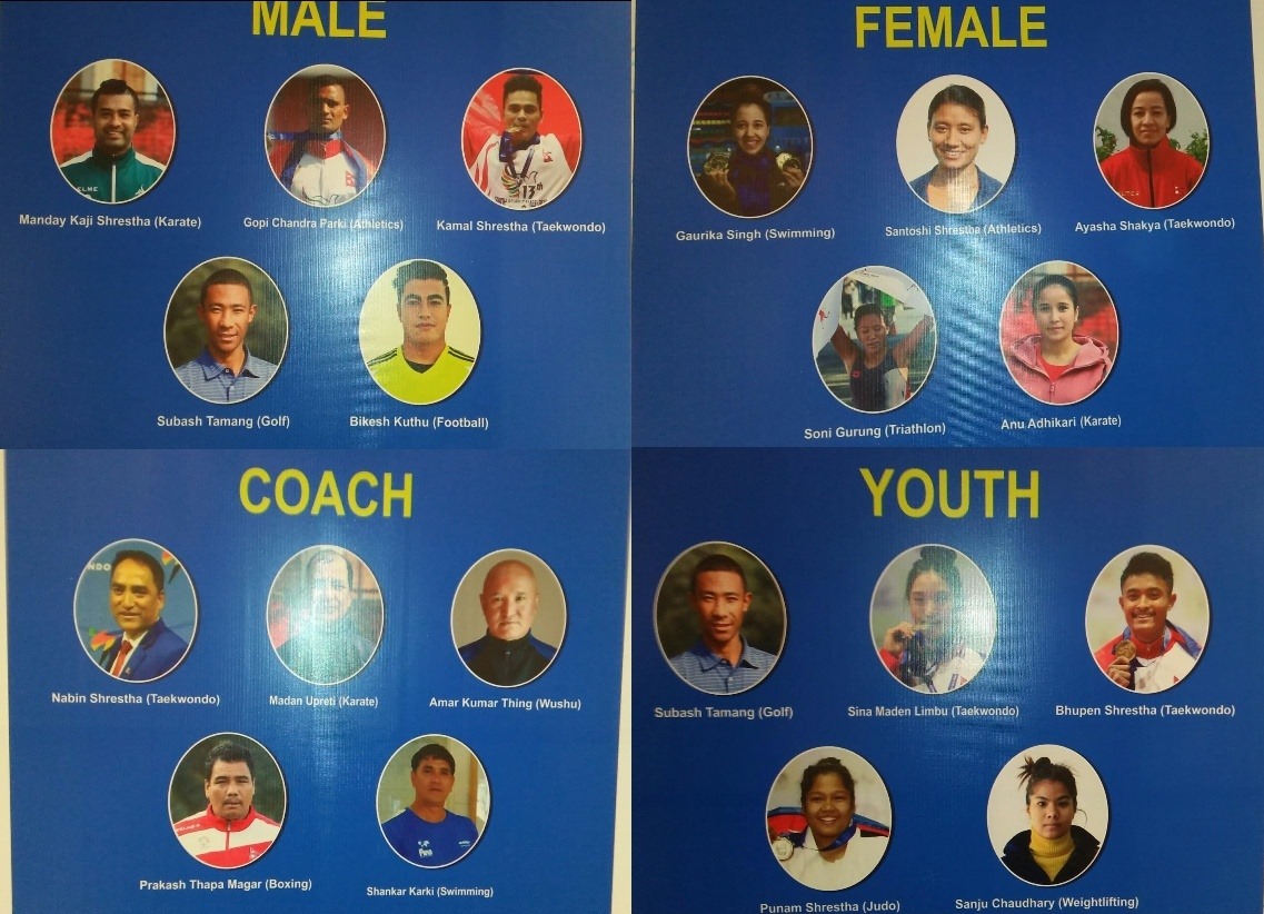 यी हुन् मनोनयनमा परेका वर्षका उत्कृष्ट खेलाडी र प्रशिक्षक