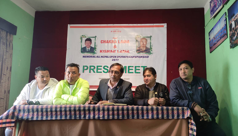 २४८ खेलाडी सहभागी स्‍नाेकर च्याम्पियनसिप हुँदै