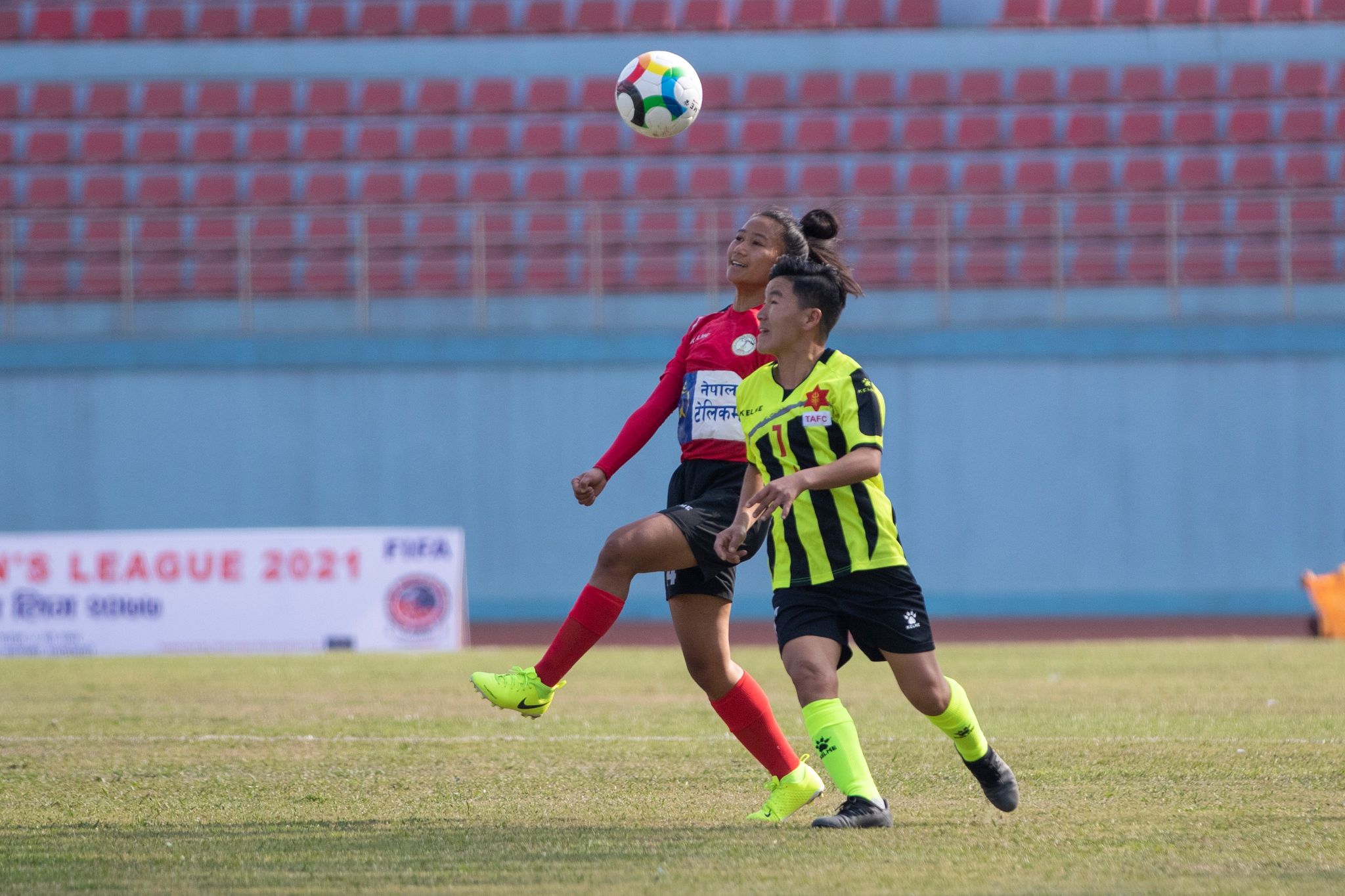 महिला लिग फुटबलमा आर्मी र पुलिसको बराबरी 