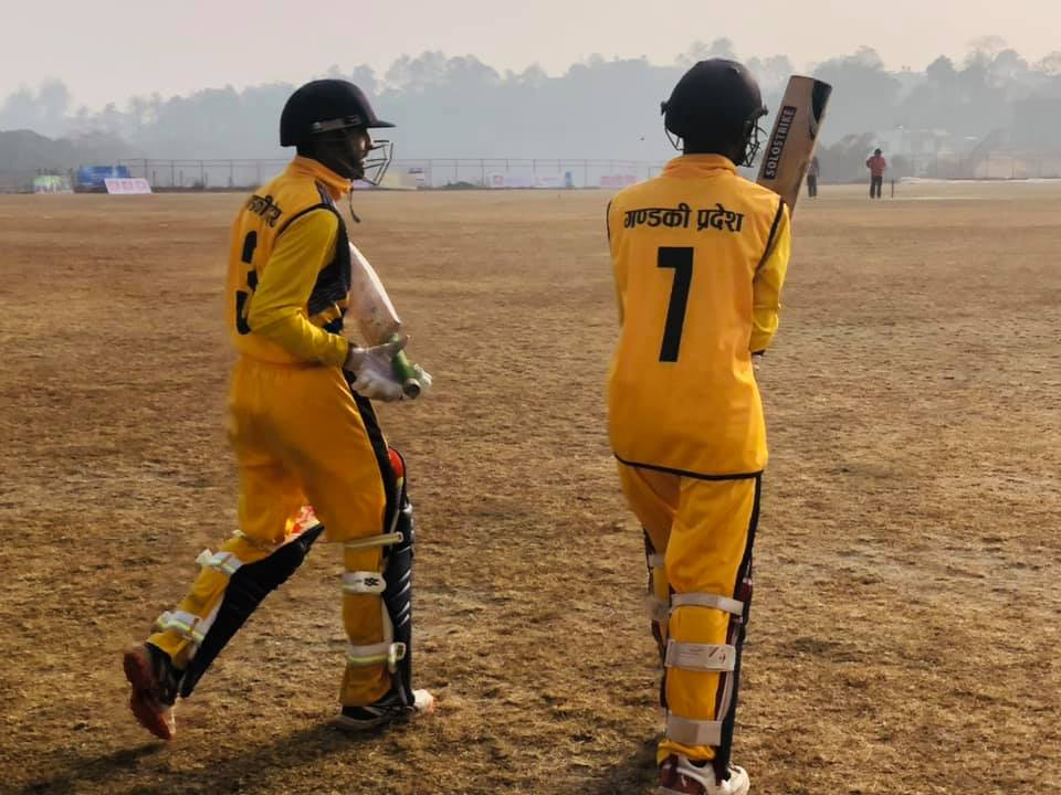 पीएम कप क्रिकेट : गण्डकीको कमजोर प्रदर्शन