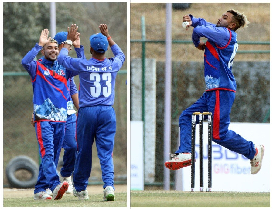 मिनाशको सानदार प्रदर्शनमा प्रदेश १ को सान्त्वना जित