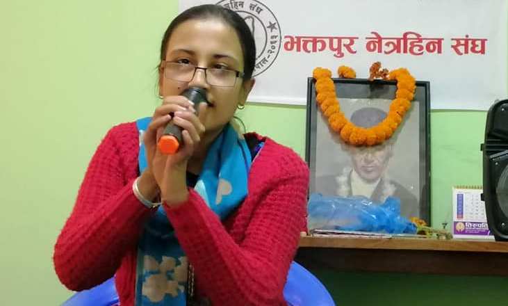 समाजको आँखा खुलाउँदै दृष्टिविहीन आश्मा