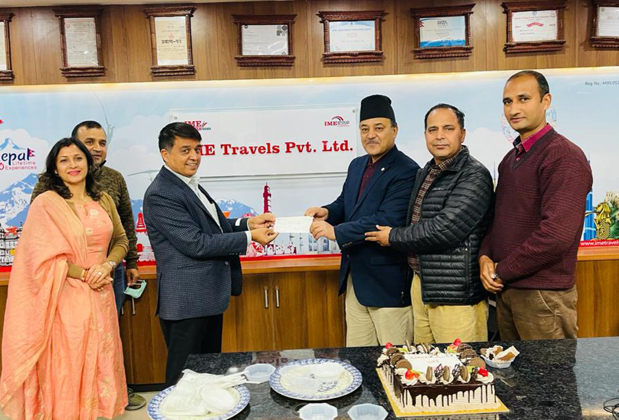 वार्षिकोत्सवको अवसरमा नाट्टालाई आइएमई ट्राभल्सको सहयोग