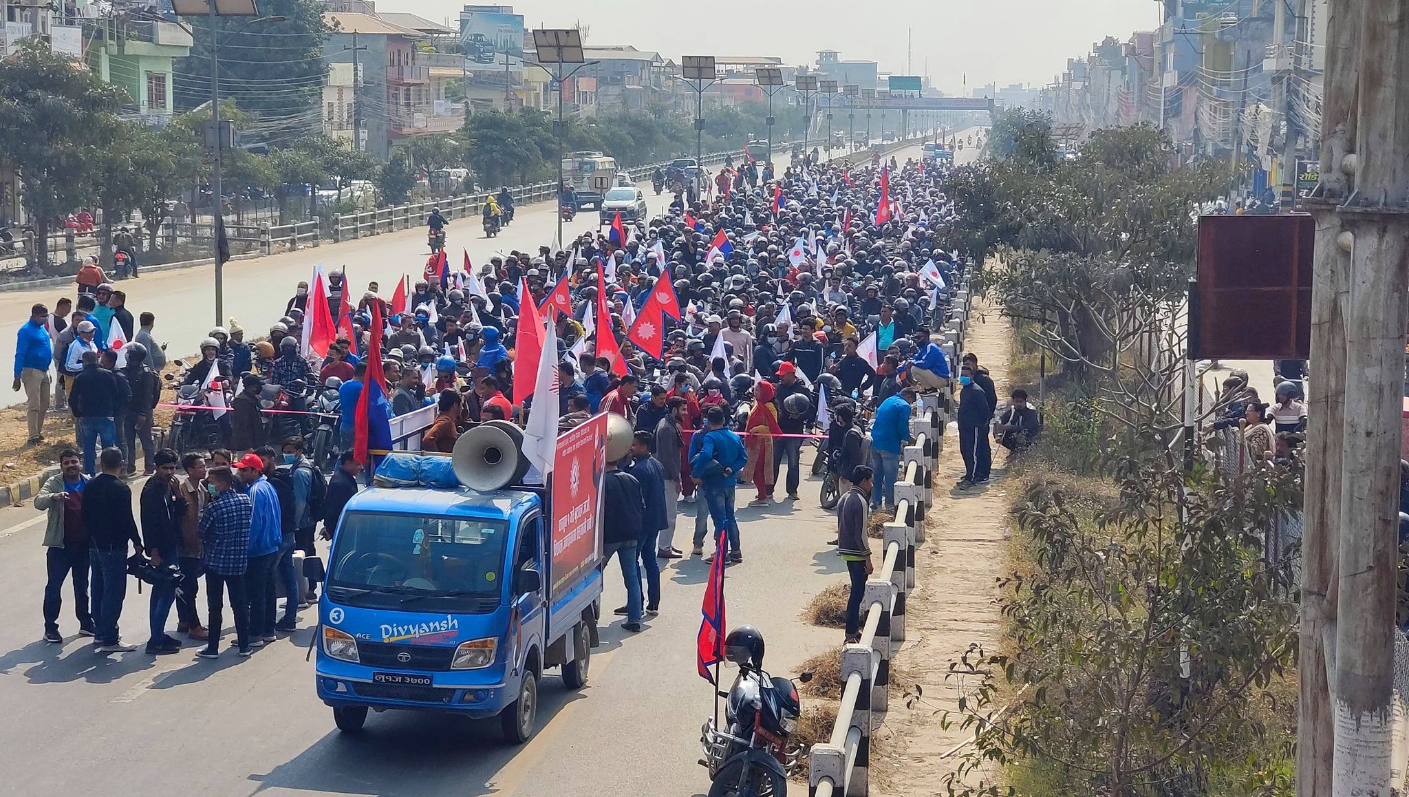 बन्ला त नेकपा ओली समूहको बुटवल सभा ‘रियल कास्टिङ’