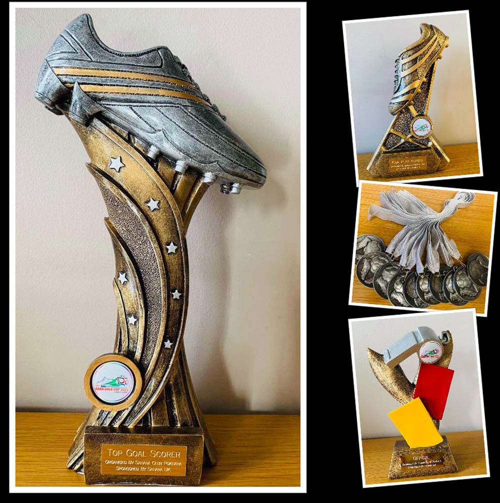 आहा रारा गोल्डकप : मेडल ट्रफी बेलायतबाट आउने