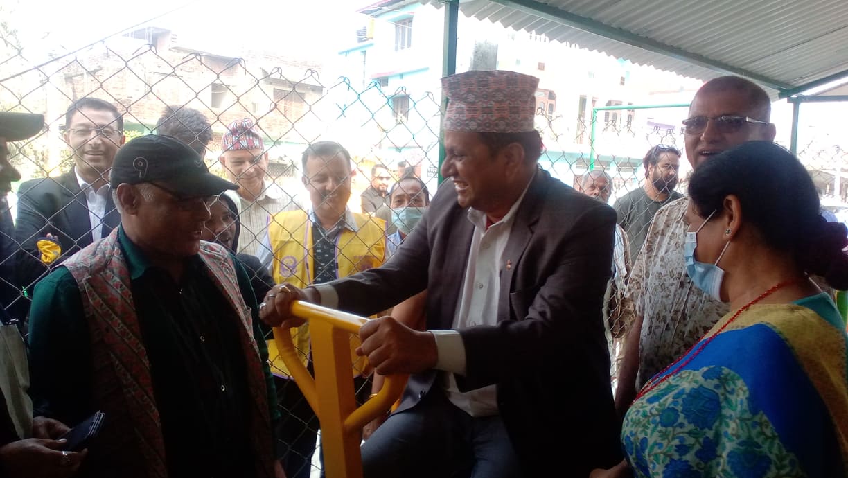 विराटनगरमा खुल्ला व्यायामशाला