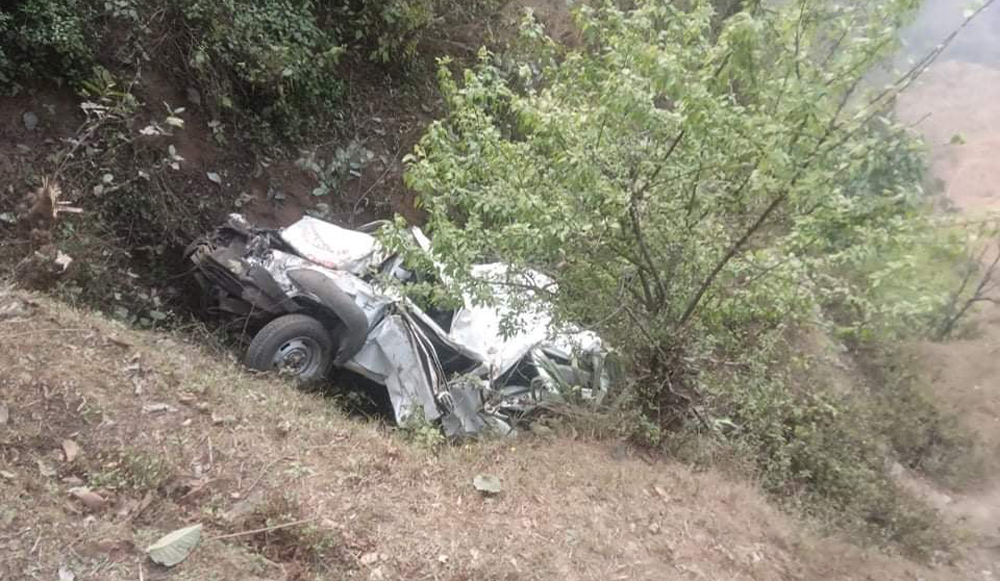 दार्चुलामा जीप दुर्घटना, तीन जनाको मृत्यु, चार घाइते
