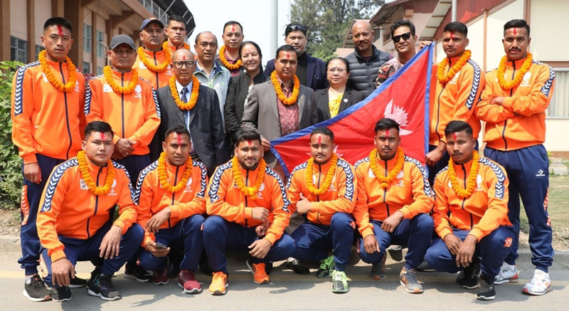 बंगलादेश जाने कबड्डी टोलीलाई बिदाइ