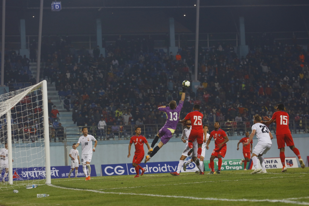 कीर्गिस्तानसँग गोलरहित बराबरीमा रोकियो नेपाल