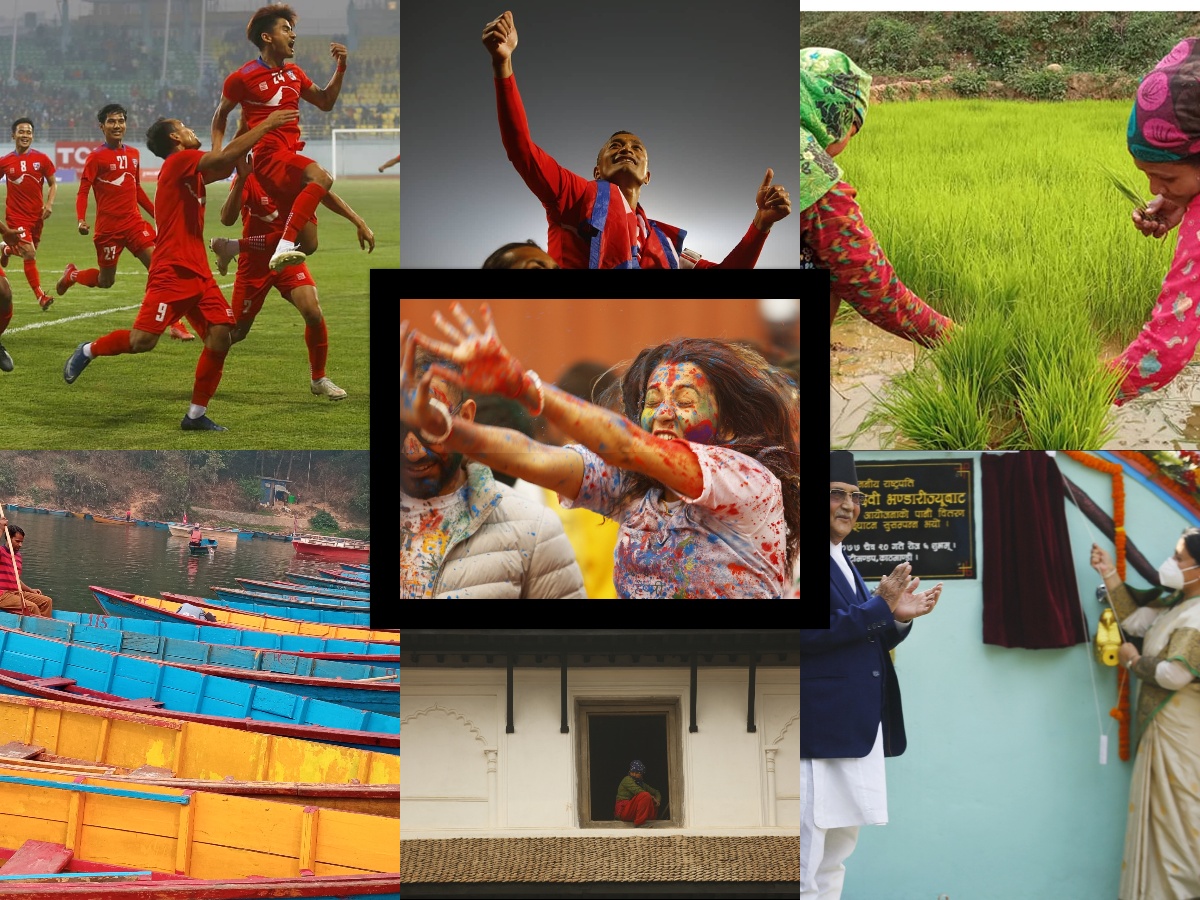 साताका सात तस्बिर : हाेलीकाे उल्लासदेखि विराज महर्जनकाे खेल संन्याससम्म