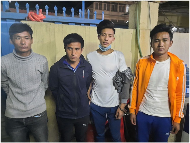 चिनियाँ नागरिकको कोठामा डाँका तथा लुटपाट गर्ने चार जना पक्राउ