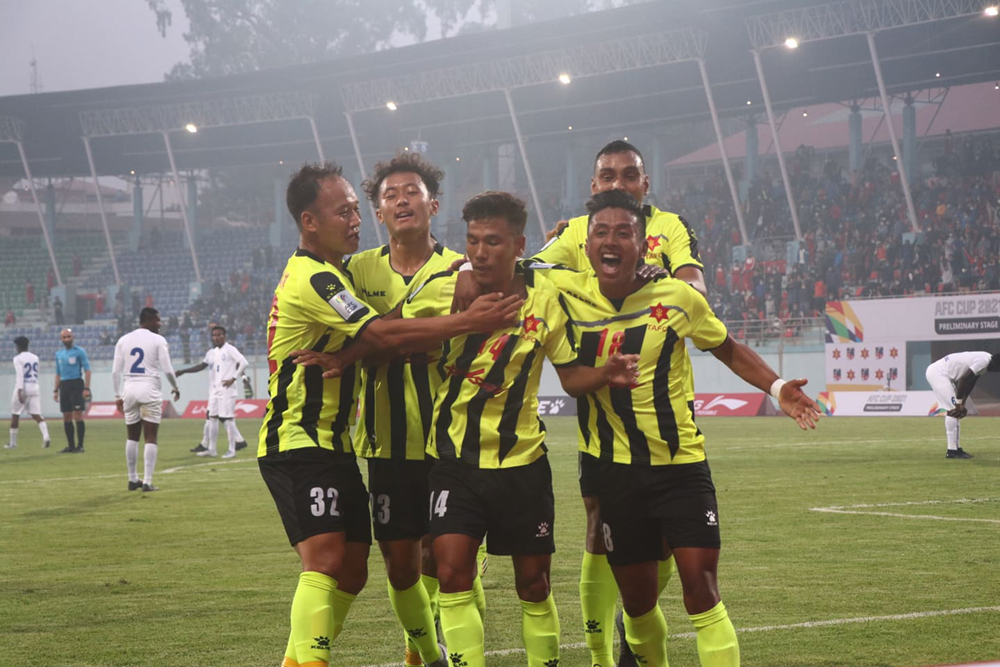 एएफसी छनोट फुटबल : पहिलो हाफमा आर्मीलाई अग्रता 