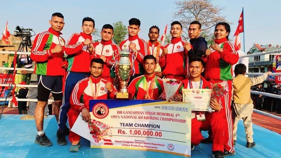 गणेशमान सिंह स्मृति खुला किक बक्सिङमा आर्मी च्याम्पियन