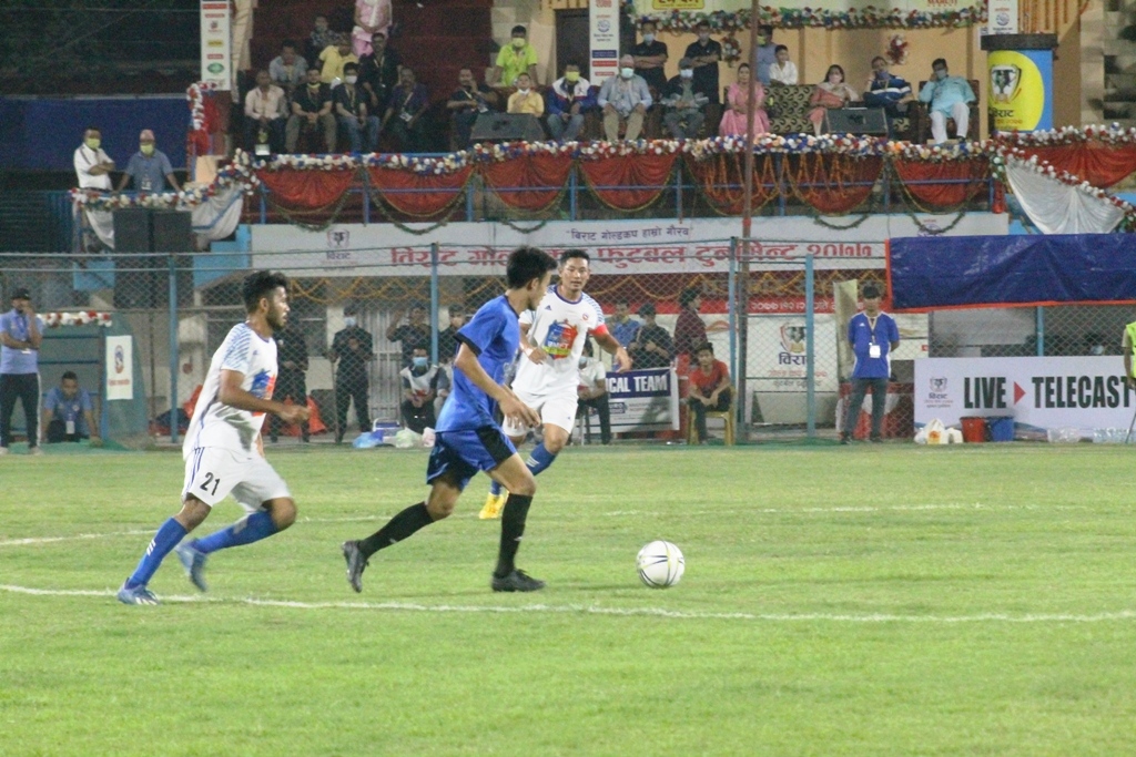 विराट गोल्डकप : विराटनगर सेमिफाइनलमा प्रवेश