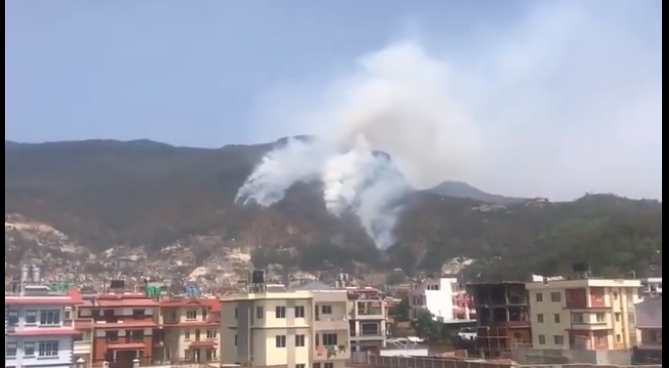 शिवपुरी-नागार्जुन निकुञ्जको डढेलो नियन्त्रणमा