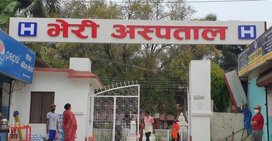 भेरी अस्पतालमा कोरोना संक्रमण दर ६१ प्रतिशत 