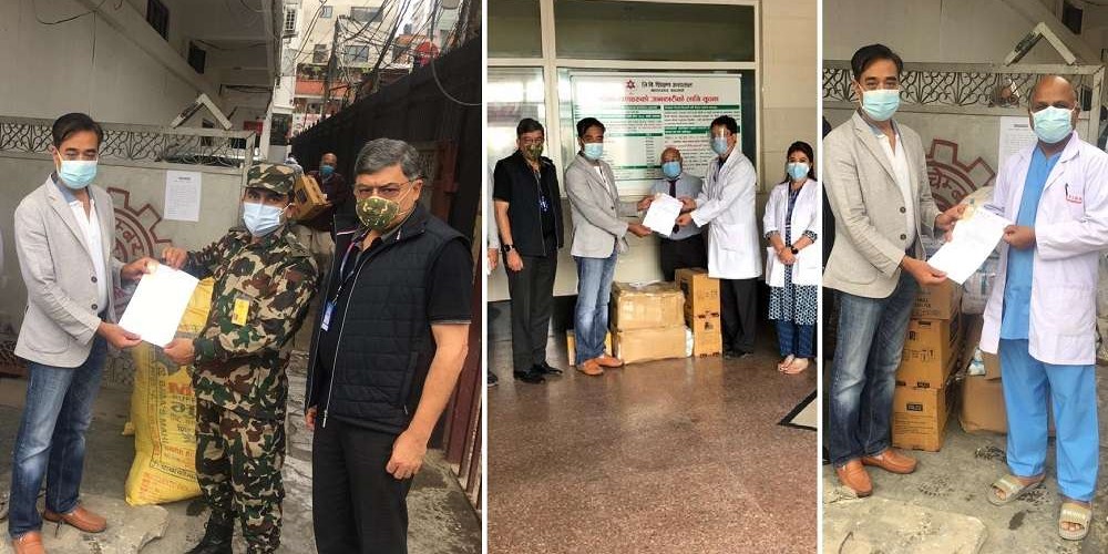 सरकारी अस्पताललाई चेम्बरको सहयोग
