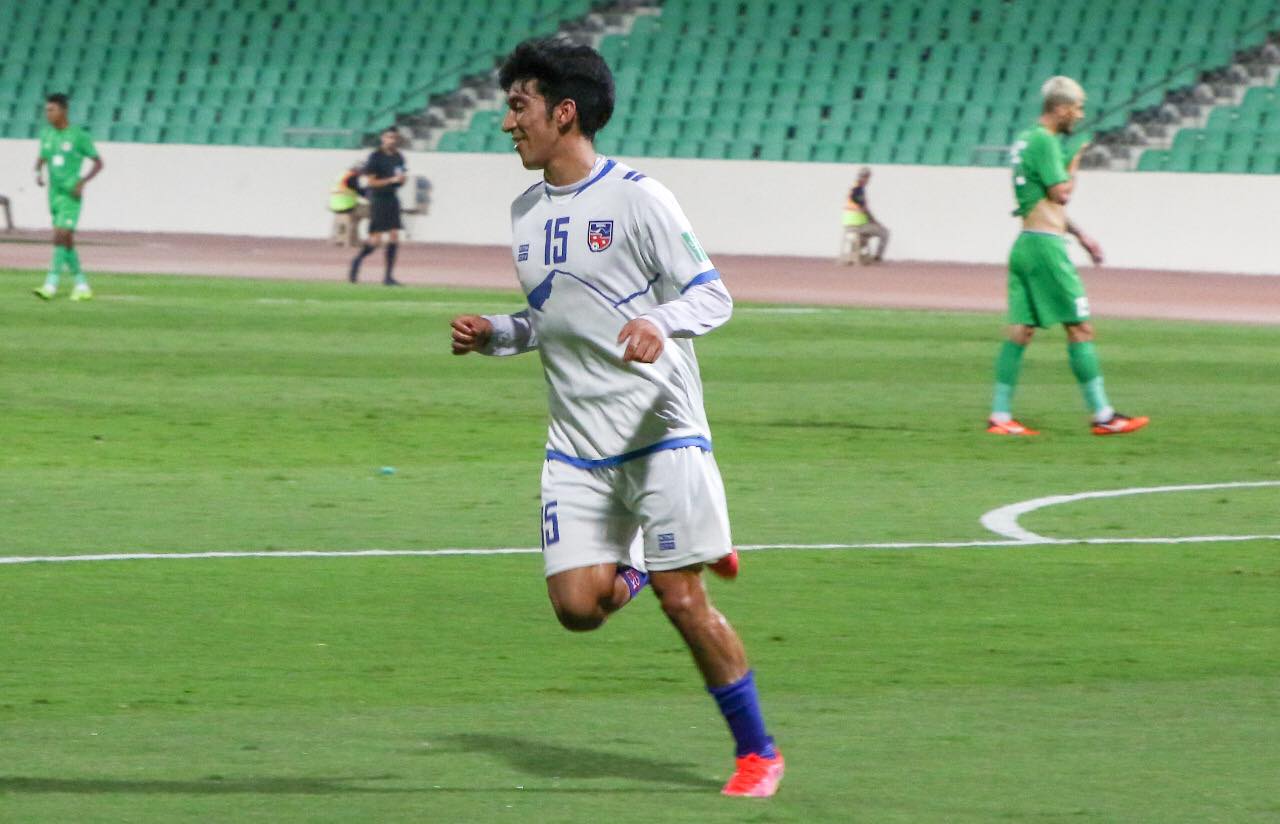 मनिष डाँगीको डेब्यू गोल, पहिलो हाफमा इराकको अग्रता