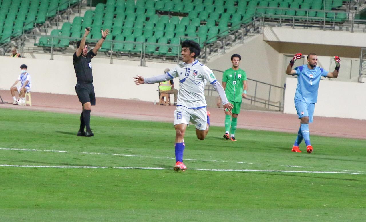 मैत्रीपूर्ण खेलमा इराकसँग नेपाल पराजित