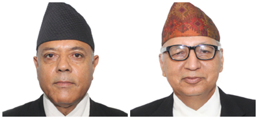 न्यायाधीश दीपकुमार कार्की र आनन्दमोहन भट्टराईद्वारा इजलासबाट बाहिरिने घोषणा