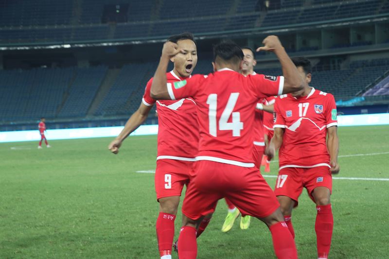 पहिलो हाफमा ताइपेईविरुद्ध नेपाललाई एक गोलको अग्रता