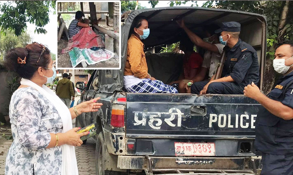 १५ वर्षदेखि साङ्लोले बाँधेर राखिएकी युवतीको उद्धार