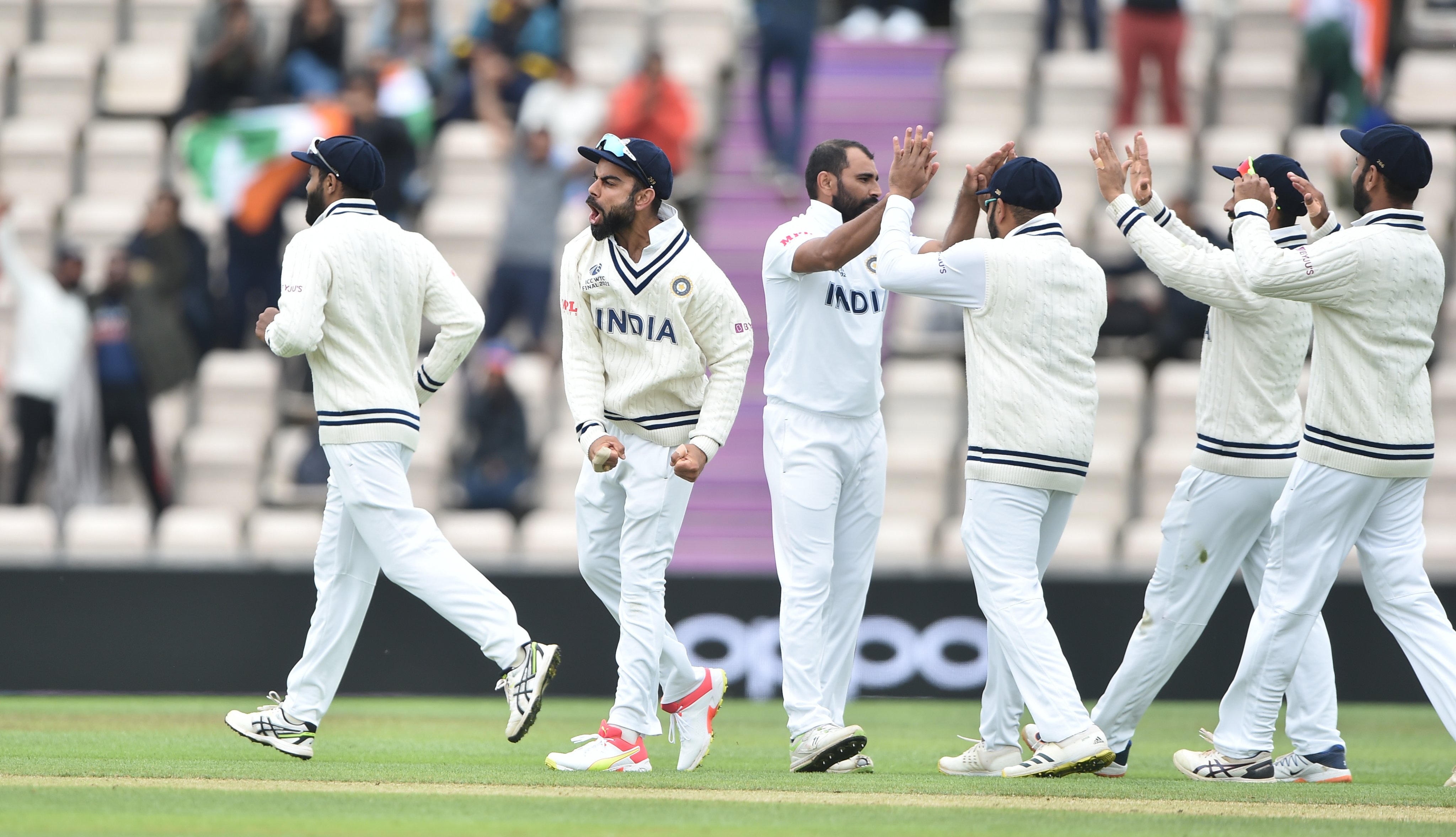 इन्डिया–न्युजिल्यान्ड टेस्ट : फाइनल खेलमा इन्डियालाई ३२ रनको लिड