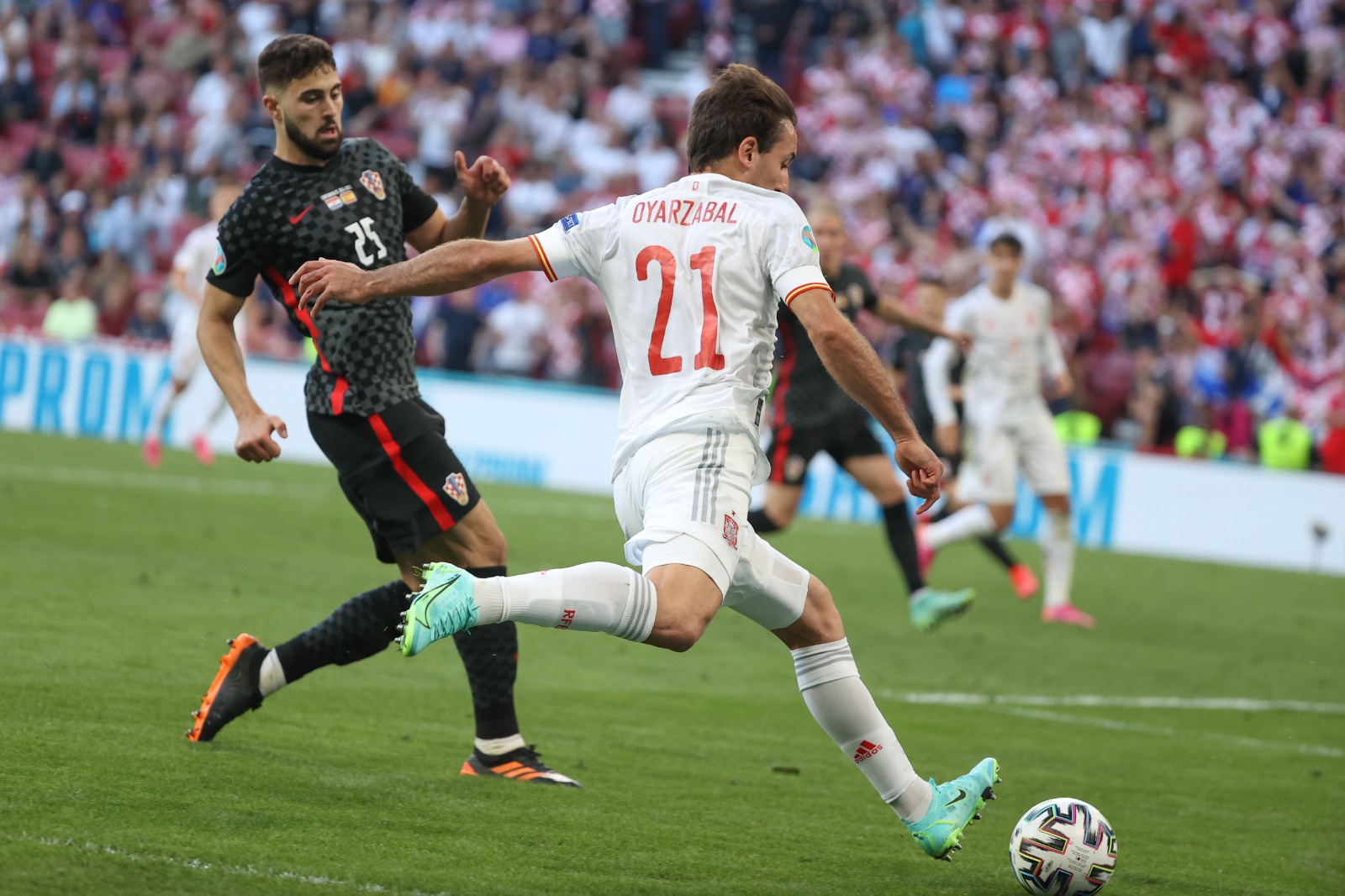 क्रोएसियालाई ५–३ गोलले हराउँदै स्पेन क्वार्टरफाइनलमा