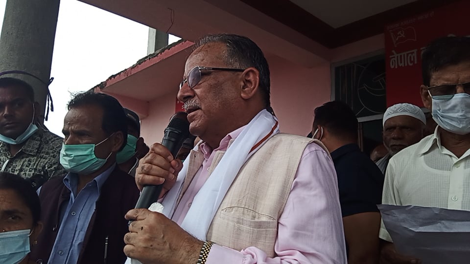 जनकपुर पुगेर प्रचण्डले भने- संसद् पुनर्स्थापनाको विकल्प छैन