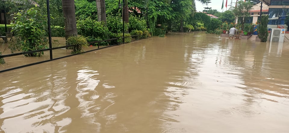 चितवनको माडीमा बाढी बस्तिमा पस्यो, घरहरू डुबानमा