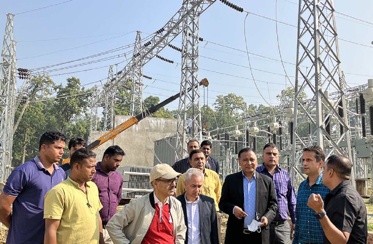 सुनवल सबस्टेसन निर्माण अन्तिम चरणमा