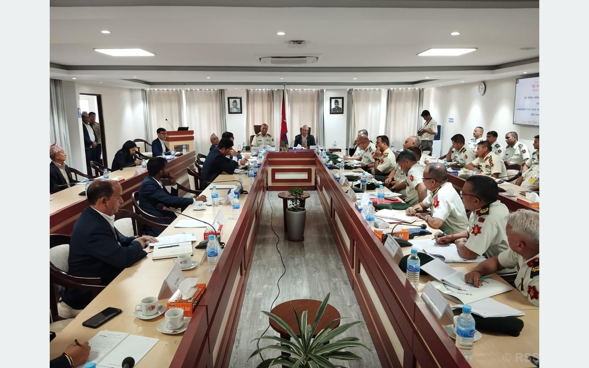 रक्षा मन्त्रालयको लक्ष्यअनुसार असी प्रतिशतभन्दा बढी प्रगति