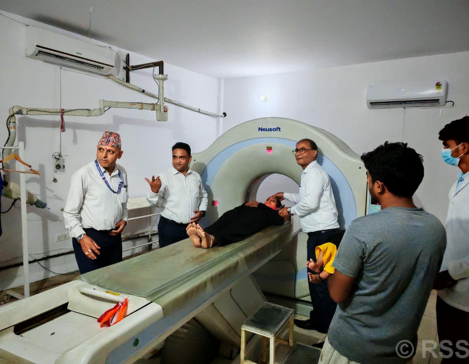 भेरी अस्पतलामा दुई वर्षदेखि बन्द रहेको सिटी स्क्यान मेसिन सञ्चालन