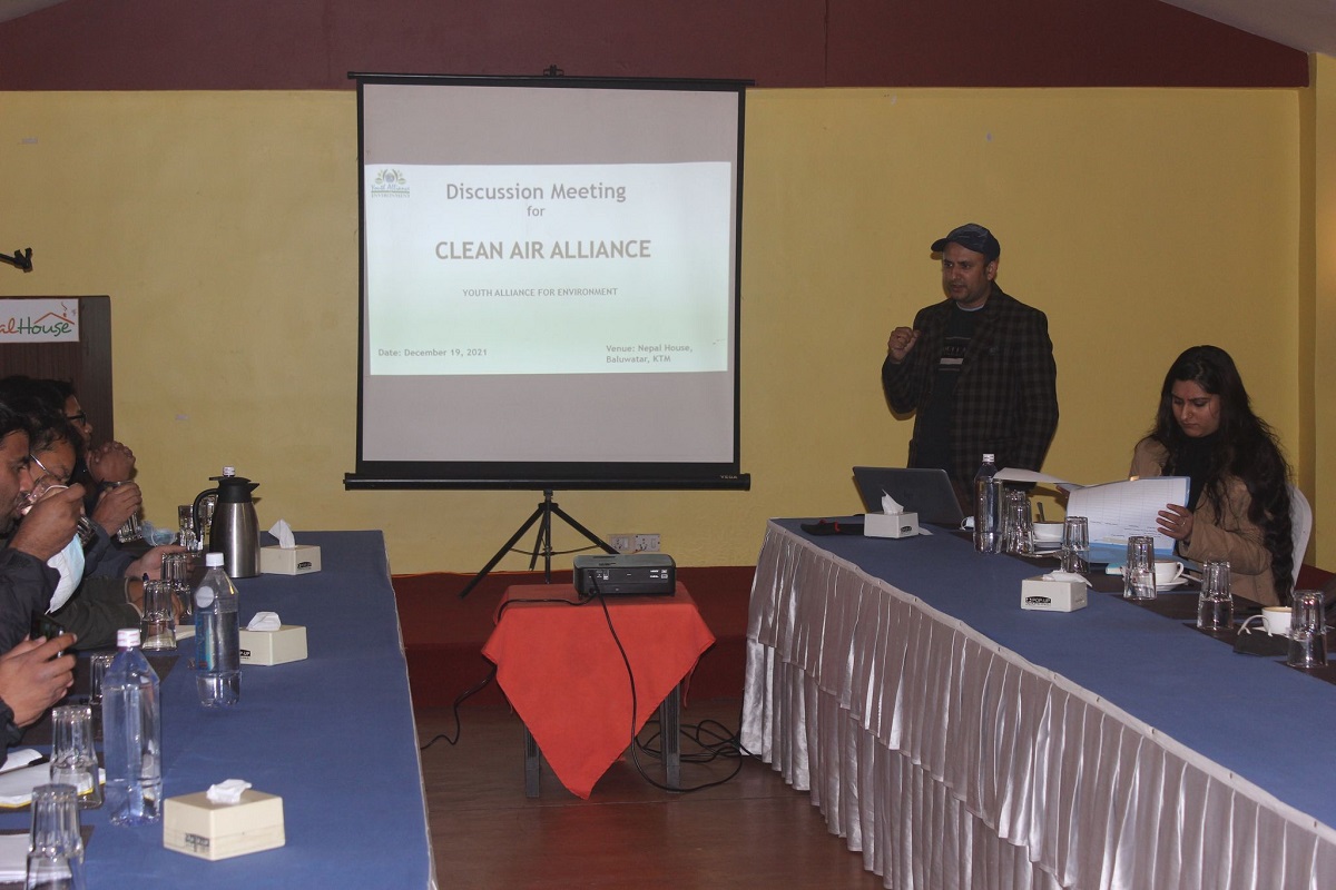 वायु प्रदूषण नियन्त्रणसम्बन्धी नीति कार्यान्वयनमा पैरवी गर्न 'क्लिन एयर एलायन्स'गठन