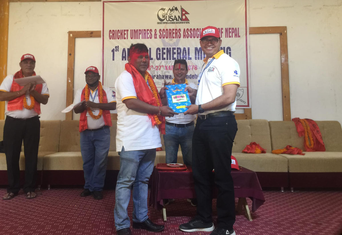 क्रिकेट अम्पायर्स एन्ड स्कोरर्स एसोसिएसनको अध्यक्षमा सत्यजित