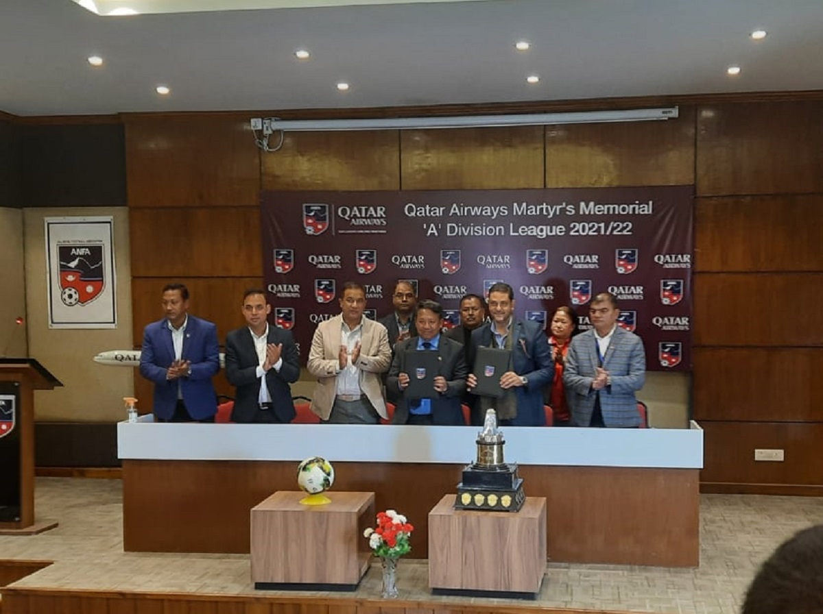 ए डिभिजन लिग प्रायोजन गर्दै कतार एयरवेज