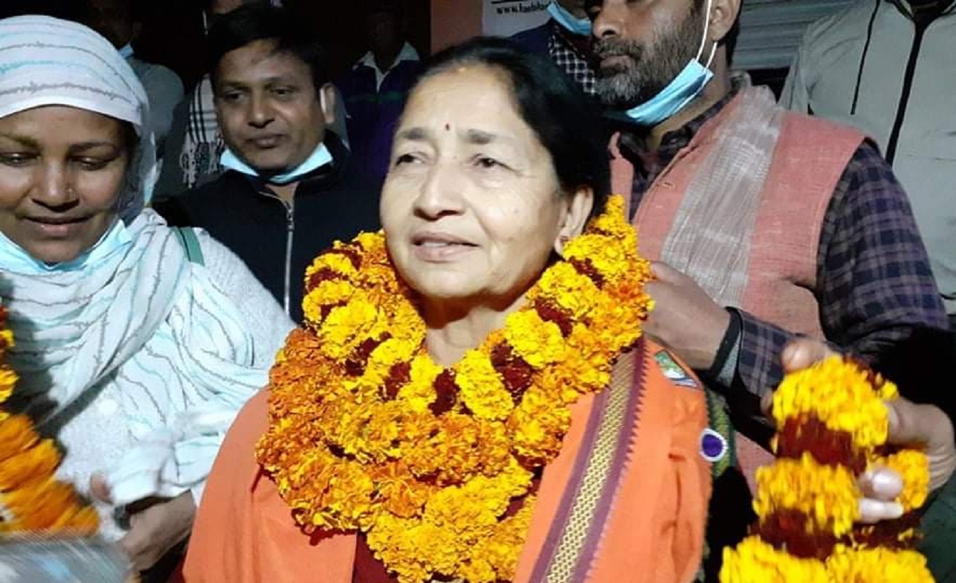 मधेश प्रदेश : महिलातर्फ गठबन्धनकी उर्मिला अर्याल विजयी