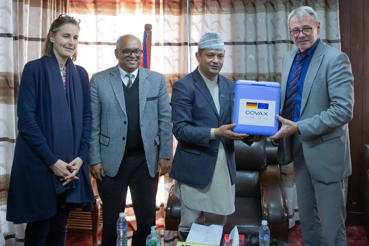 कोभ्याक्सअन्तर्गत जर्मनीले दियो १५ लाख कोभिड खोप