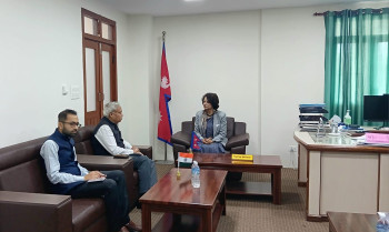 स्वास्थ्य मन्त्री गौतमसँग भारतीय राजदूतको शिष्टाचार भेट