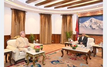 राष्ट्रपति पौडेल र प्रधानन्यायाधीश राउतबीच भेट