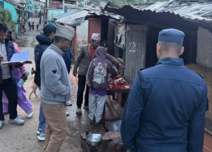 मान्मा बजारका अधिकांस मासु पसल मापदण्ड विपरित