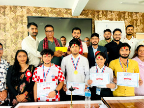 सुप विश्वविद्यालयमा हाजिरी जवाफ, व्यवस्थापन संकायको टिम प्रथम