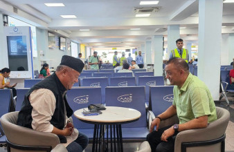कांग्रेस सभापति थापा रास्वपा महाधिवेशको उद्घाटन समारोहमा सहभागी हुँदै