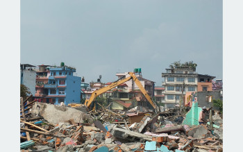 गैरीगाउँका भत्काउन बाँकी घर पुनः भत्काउन सुरु
