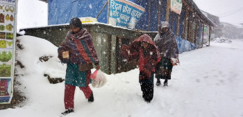 माथिल्लो मुस्ताङ र मुक्तिक्षेत्रमा हिमपात