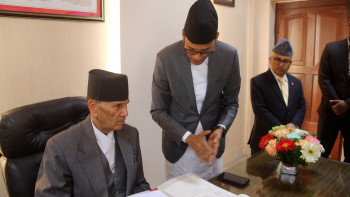 नवनियुक्त परराष्ट्रमन्त्री शर्माद्वारा पदभार ग्रहण