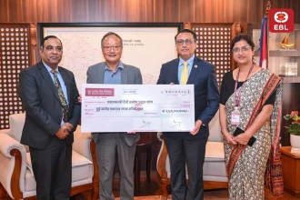 एभरेष्ट बैंक र कर्मचारीद्वारा भोटेकोशी  बाढी प्रभावितका लागि ३ करोडभन्दा बढी सहयोग